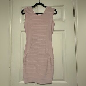 Marciano Baby Pink Bandage Open Back Dress